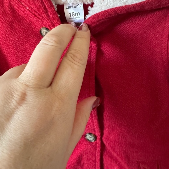 Carter’s Baby Girls Carter's Hooded Coat - Picture 3 of 9